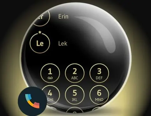 Theme Dialer Black Gold android App screenshot 0