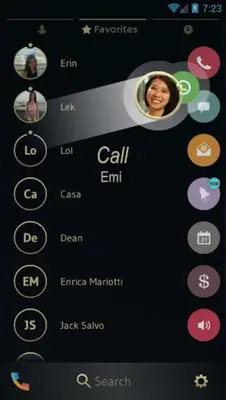 Theme Dialer Black Gold android App screenshot 1